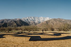 Exhibition view: Gerald Clarke, _Immersion_, Desert X 2023, Coachella Valley (4 March–7 May 2023). Courtesy the artist and Desert X. Photo: Lance Gerber.
